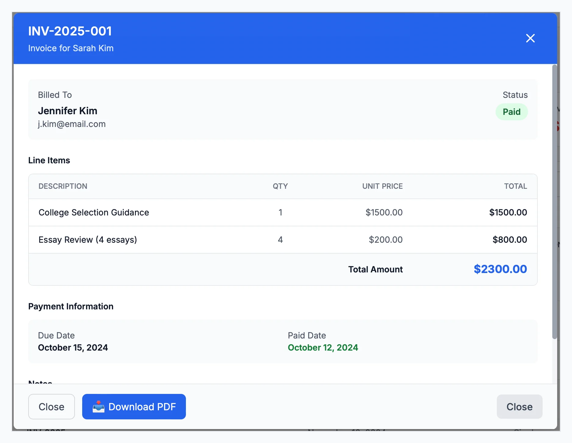 Online payment portal